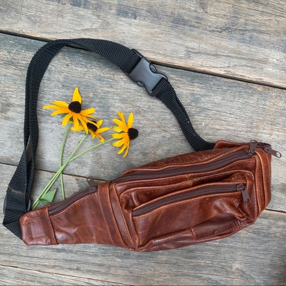 free people leather fanny pack